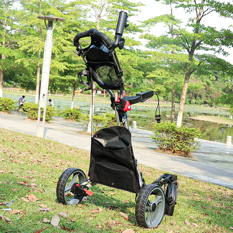 The New Golf Tricycle Golf Cart Foldable And Easy To Store Universal Wheel Cart Trolley