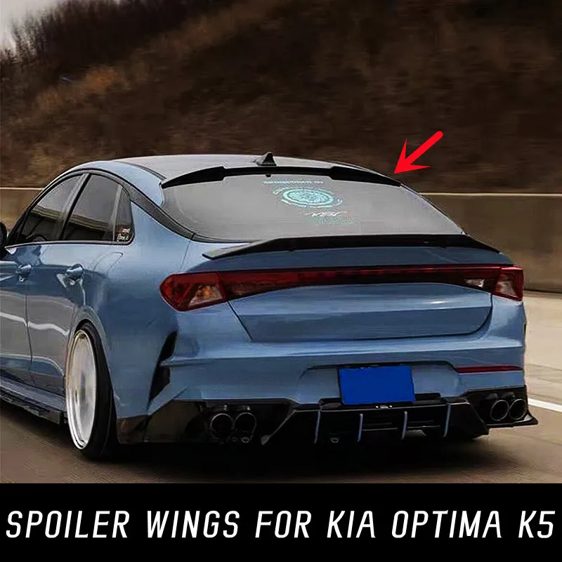 

Задний спойлер на крышу окна для Kia Optima K5 DL3 2020 2021 2022 крылья из АБС-пластика черный углеродный тюнинг автомобильные tyling аксессуары