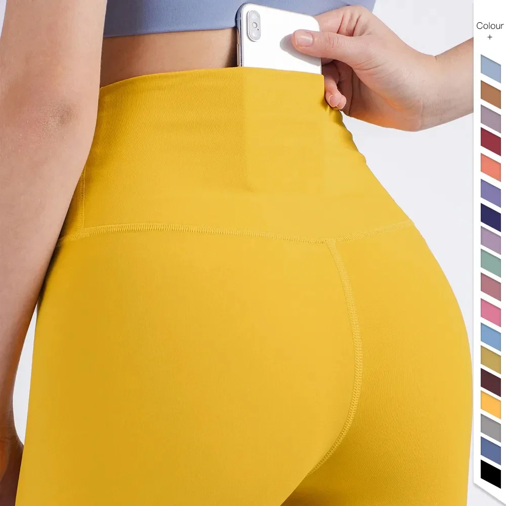 

2024 New Women Tights Yoga Pants Leggings Sexy Tight High Waist Elastic Women's Pocket legging Seamless Women's Sports Pants