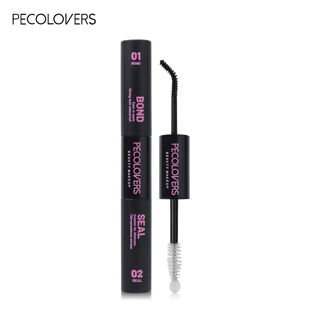 Double-head Eyelash Mascara & Lash Adhesive, Waterproof, Long-lasting Sweat-proof Formula For Voluminous Lengthened Curly Lashes_voghion.com