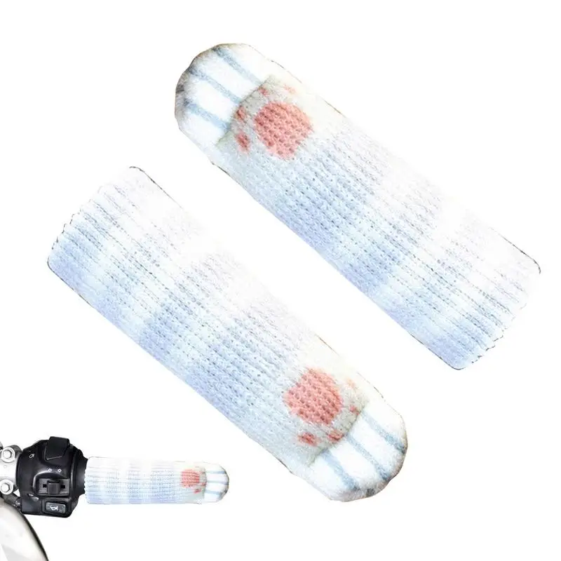 

Motorcycle Handlebar Cover Comfort Grip Cover Winter Warm Anti Slip Handlebar Grip Soft Warm Motorcycle Handlebar Sleeves