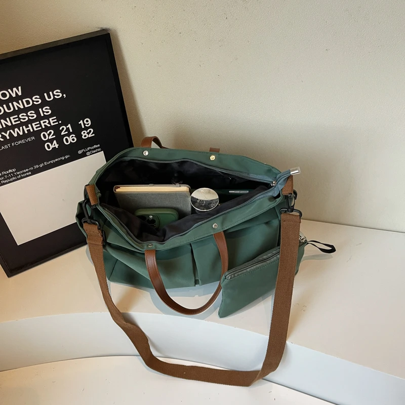 Nylon Gym Fitness Bag Outdoor Sports Crossbody Shoulder Tote