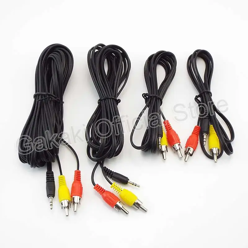 1M/1.5M/3M/5M 2.5Mm Jack Maschio A Doppio Connettore Rca Splitter Audio A 2 Cavi Audio Rca