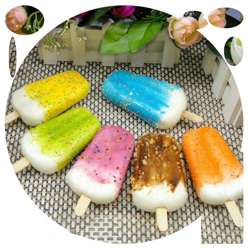 Fake Ice Cream Simulated food Model Refrigerator Stickers Creative Dessert Shop Display Window Photography Set Props Articles food model food photography props kitchen food toys fake food prank toys