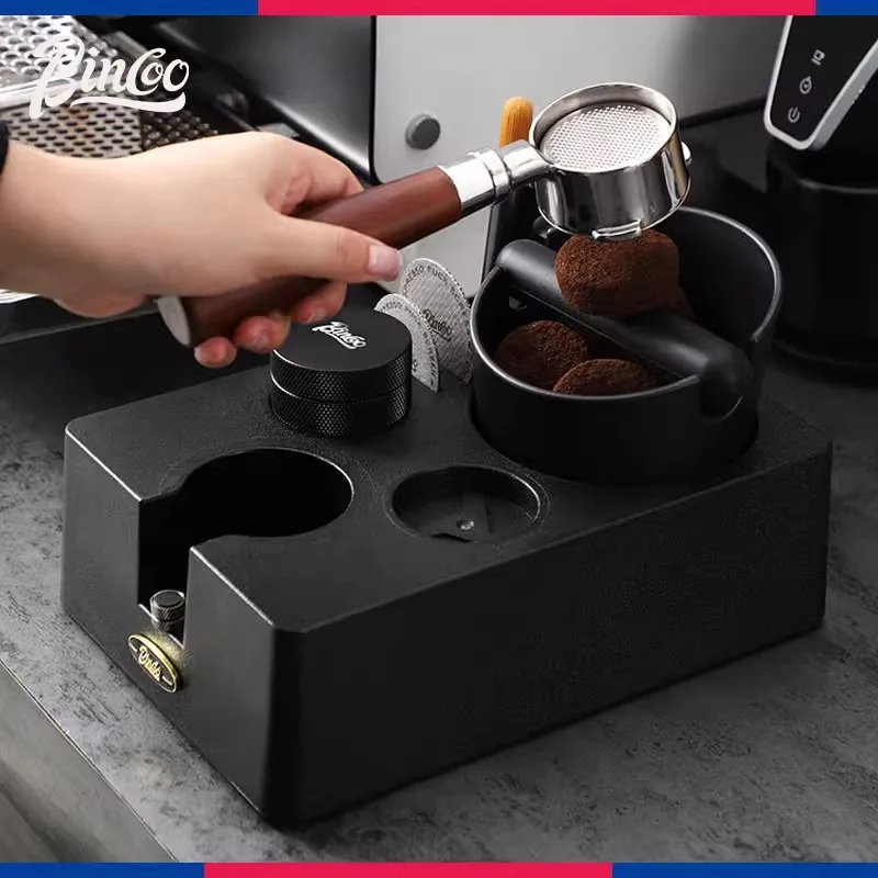 Station De Tassage Universelle Pour Café - Compatible 51 à 58 Mm | Rangement Intégré, Hauteur Réglable | Accessoire Barista