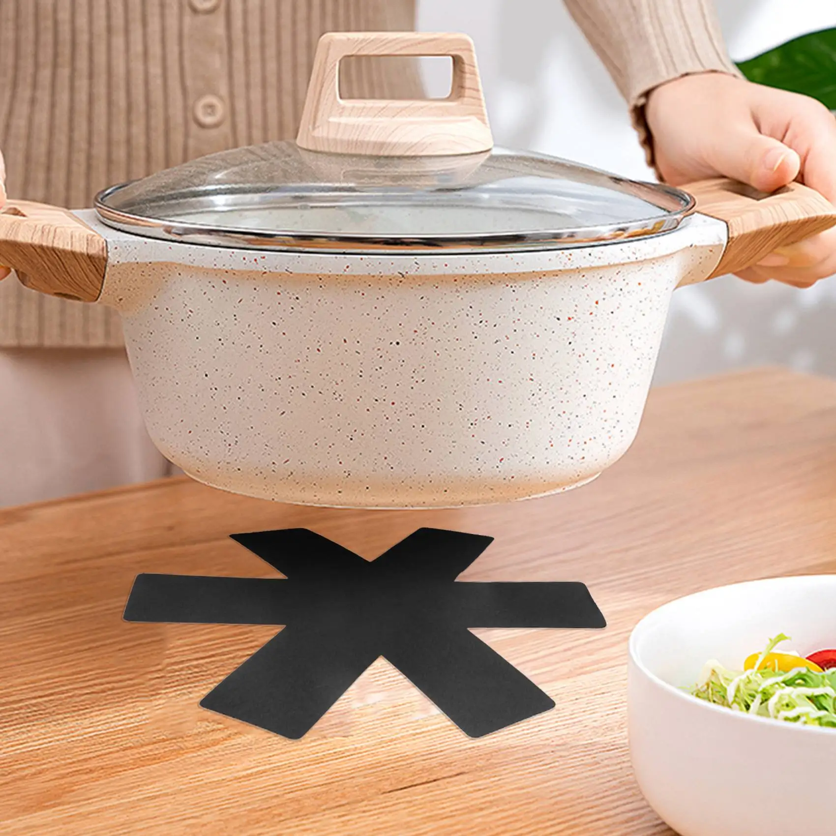 

Pan Protector,Set Of 5Pan Protection Felt 38Cm Pot Protection Pot Protector,Anti-Slip Stacking Protection for Pans,Bowls