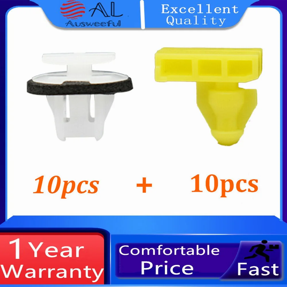 20 Pcs Car Wheel Arch Surround Trim Clips For Nissan Juke Xtrail T31