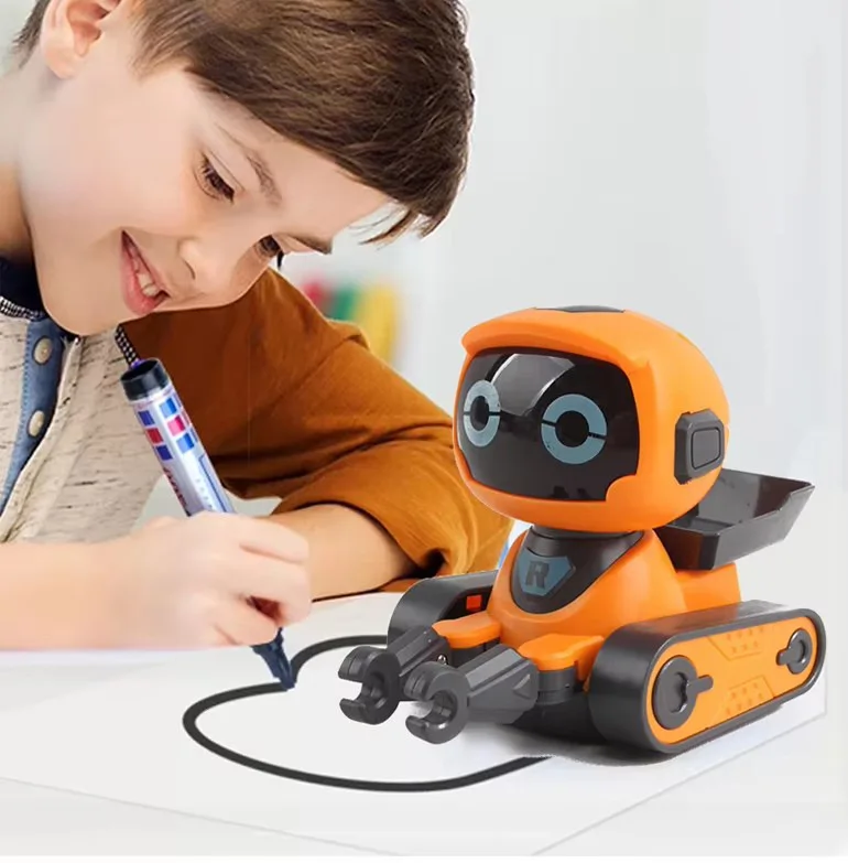 Smart Line Tracking Robot Toy With Sound Effects For Children_voghion.com
