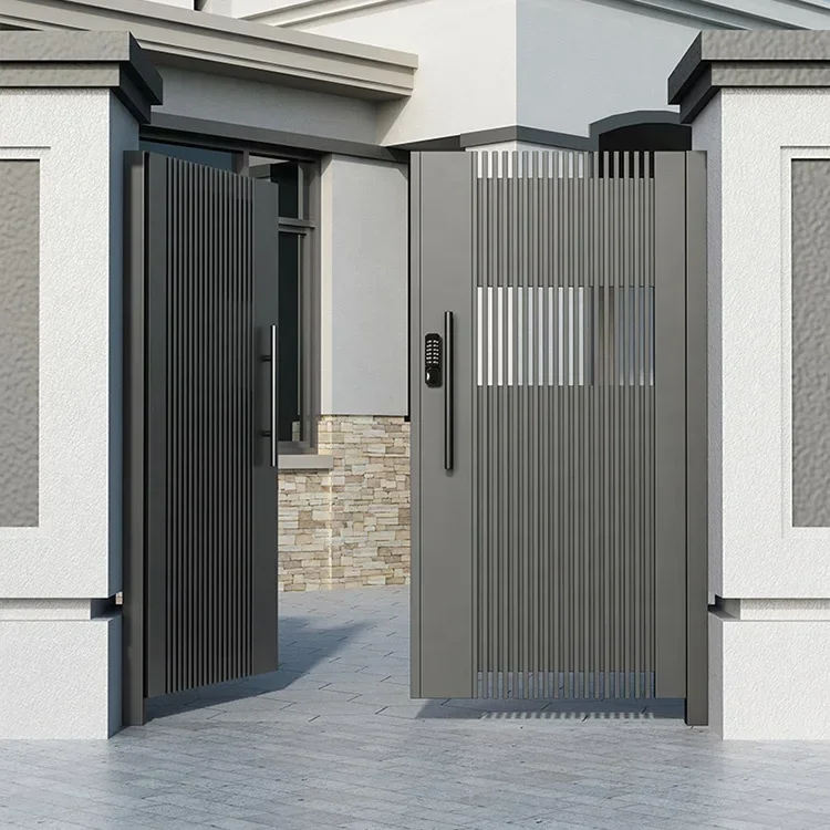 DS Villa Aluminum Luxury Design Smart Door Lock Front Entry Double Doors