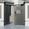 DS Customized Villa Aluminum Luxury Design Smart Door Lock Front Entry Double Doors 5