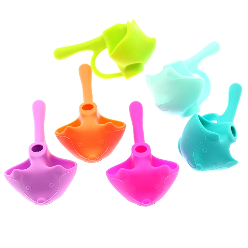 

3-Piece Five-Finger Pen Holder Silicone Children's Learning Writing Tools Correction Pencil Set Stationery Boys Girls