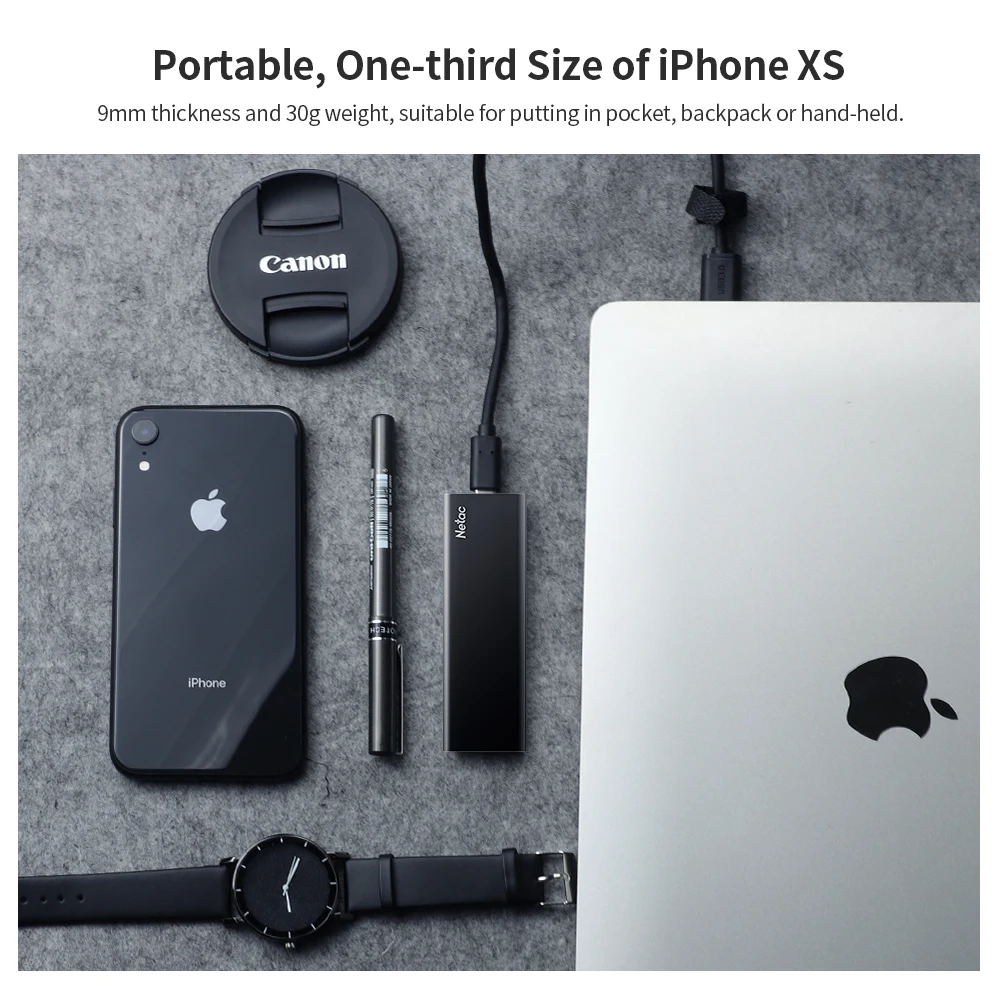 Netac ssd sata hd 1 테라바이트 250g 500g 2 테라바이트 휴대용 외장 솔리드 스테이트 드라이브 USB 3.2 Gen2 유형 C 하드 드라이브 디스크 노트북 PS4 용