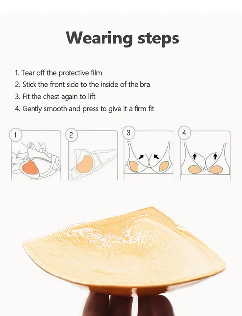 Geckowi Double-Sided Sticky Bra Inserts - Self Adhesive Boob Pads for Small  Chest Women Waterproof Silicone Push up Pad (Style 2) at  Women's  Clothing store