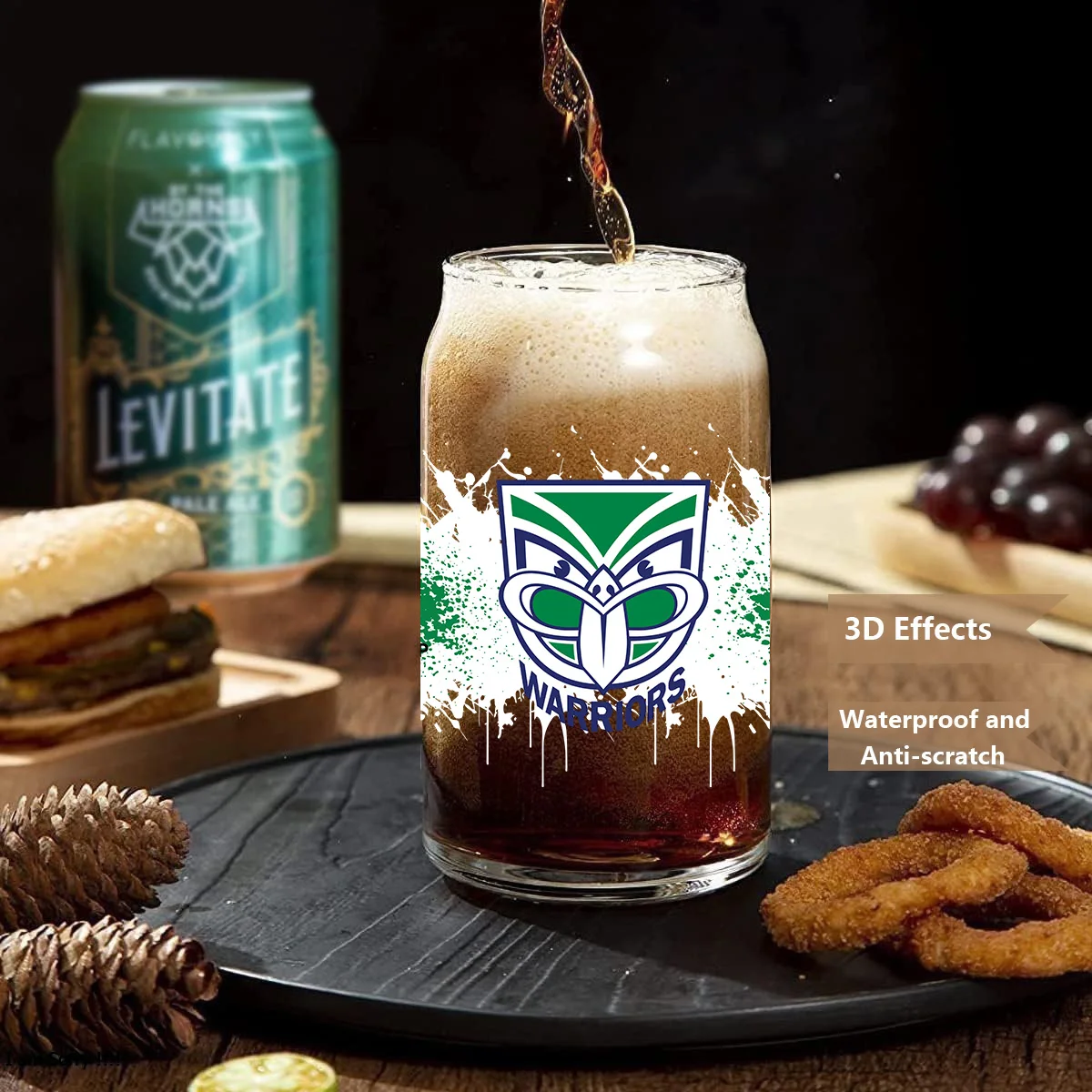 Football team rugby team peel waterproof DIY Decals 3D transfers uvdtf crystal stickers 16oz uv dtf cup wraps for Libbey Glasses
