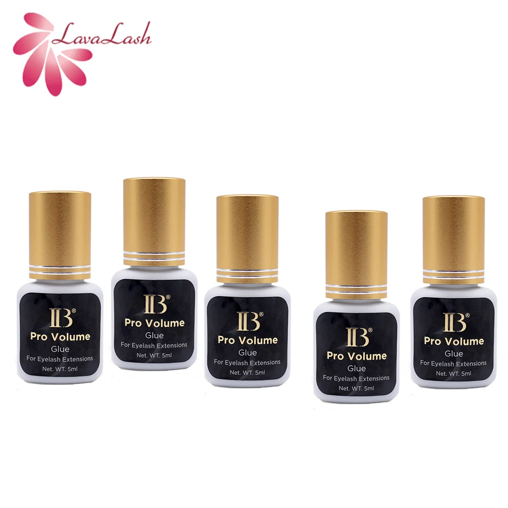 New IB Pro Volume Eyelash Extension Glue 1S Fast Dry Long Last Korea Original Strong Cola 5ml Fake Lashes Adhesive 5