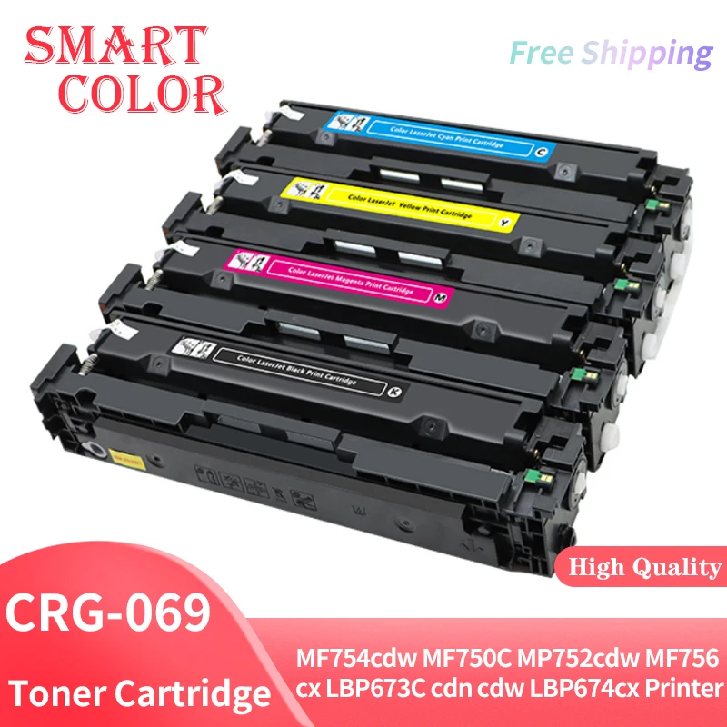 

CRG069 CRG-069 Compatible Toner Cartridge for CANON MF754cdw MF750C MP752cdw MF756cx LBP673C cdn cdw LBP674cx Printer With Chip