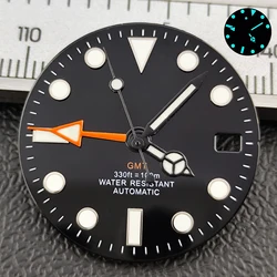 Silver Stainless Steel Watch Case with Sapphire Glass, 39.5mm Diameter, 20mm Strap Width (NO.5)