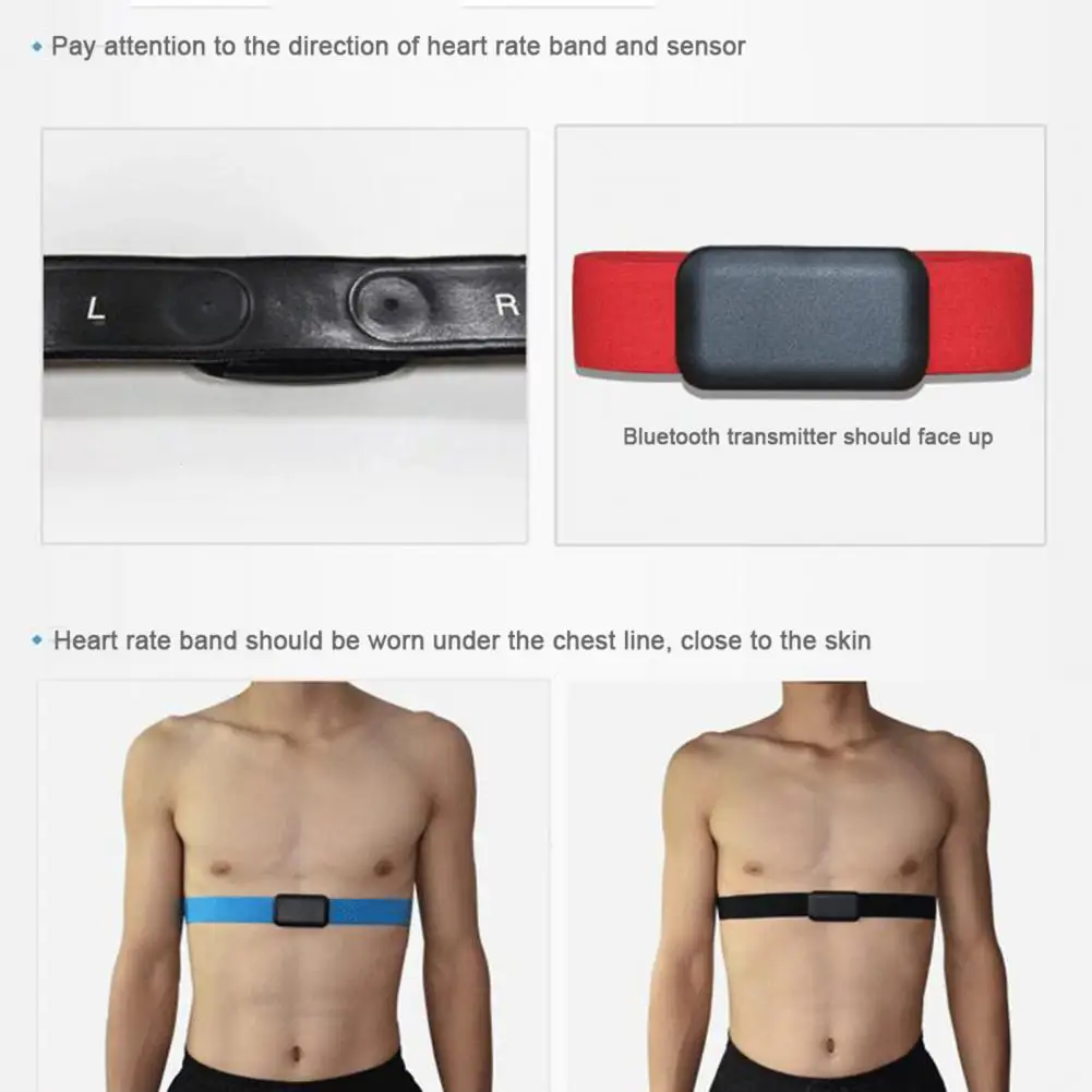 Heart Rate Monitor Chest Belt Strap for Polar Wahoo for Sports