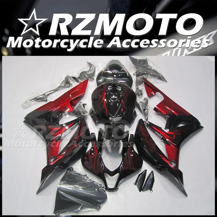 

4Gifts New ABS Motorcycle Fairings Kit Fit for HONDA CBR600RR F5 2007 2008 07 08 Bodywork Set Red Flame