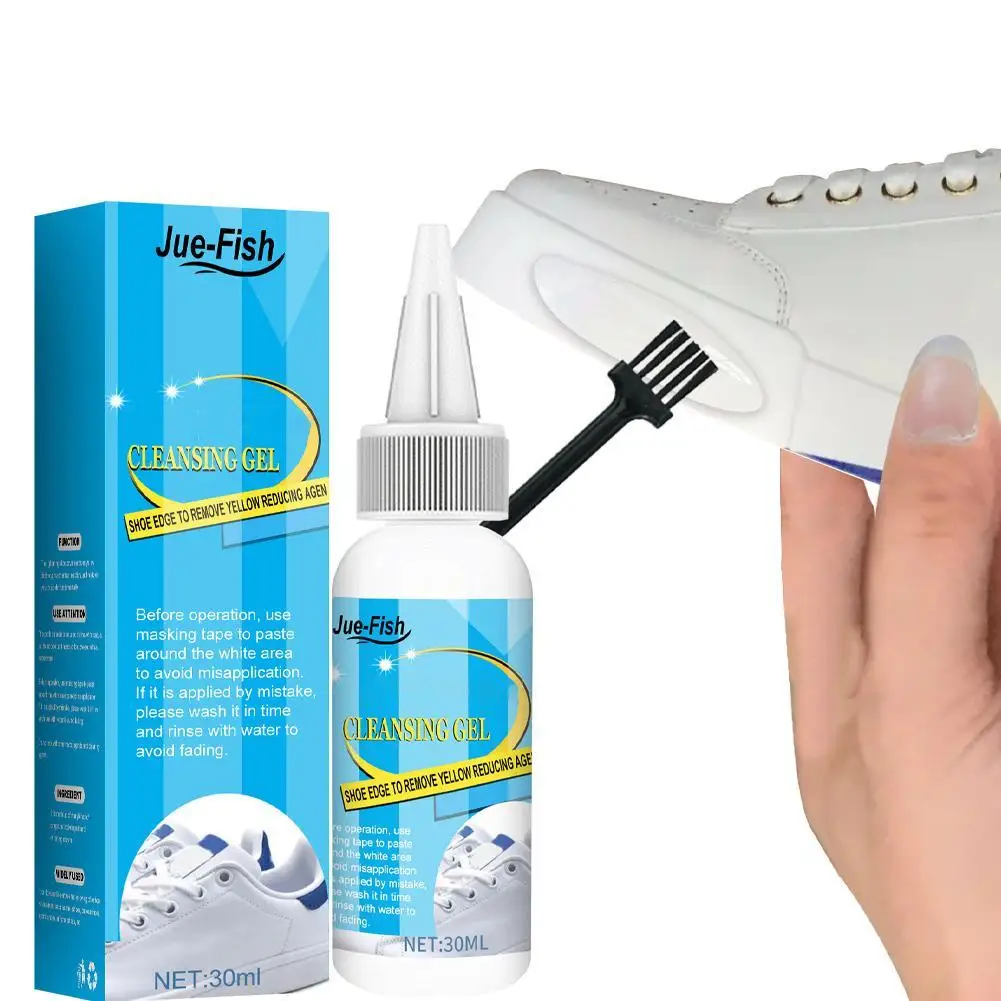 30ml shoes cleaner kit removes shoes whitening cleansing gel shoe washing machine dirt cleaning foam cleaner brush sneaker cleaner