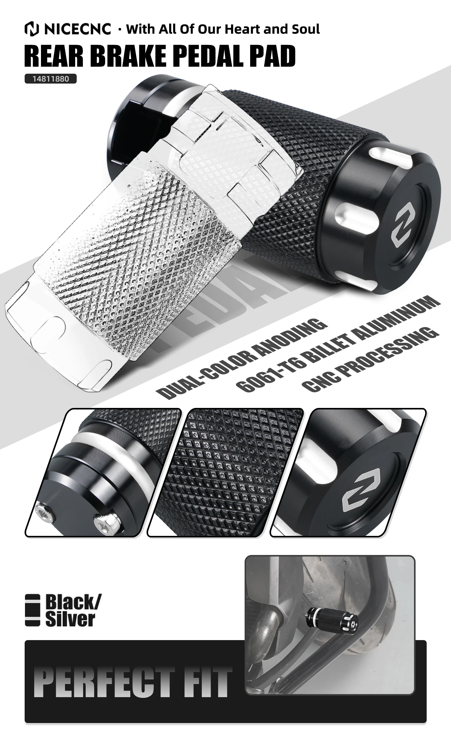 Für Harley 2021-2024 Sportster S RH1250S Motorrad Hinten Bremspedal Pad RH 1250 S RH1250 S RH1250 S 2021 2022 2023 2024 – Detail 8