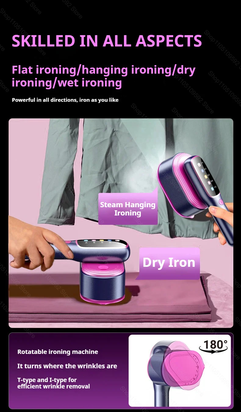 plancha de vapor portátil para ropa, Mini vaporizador portátil para ropa, máquina de prensado de tela para ropa de viaje de calentamiento rápido con hogar &raquo; plancha de vapor portátil para ropa