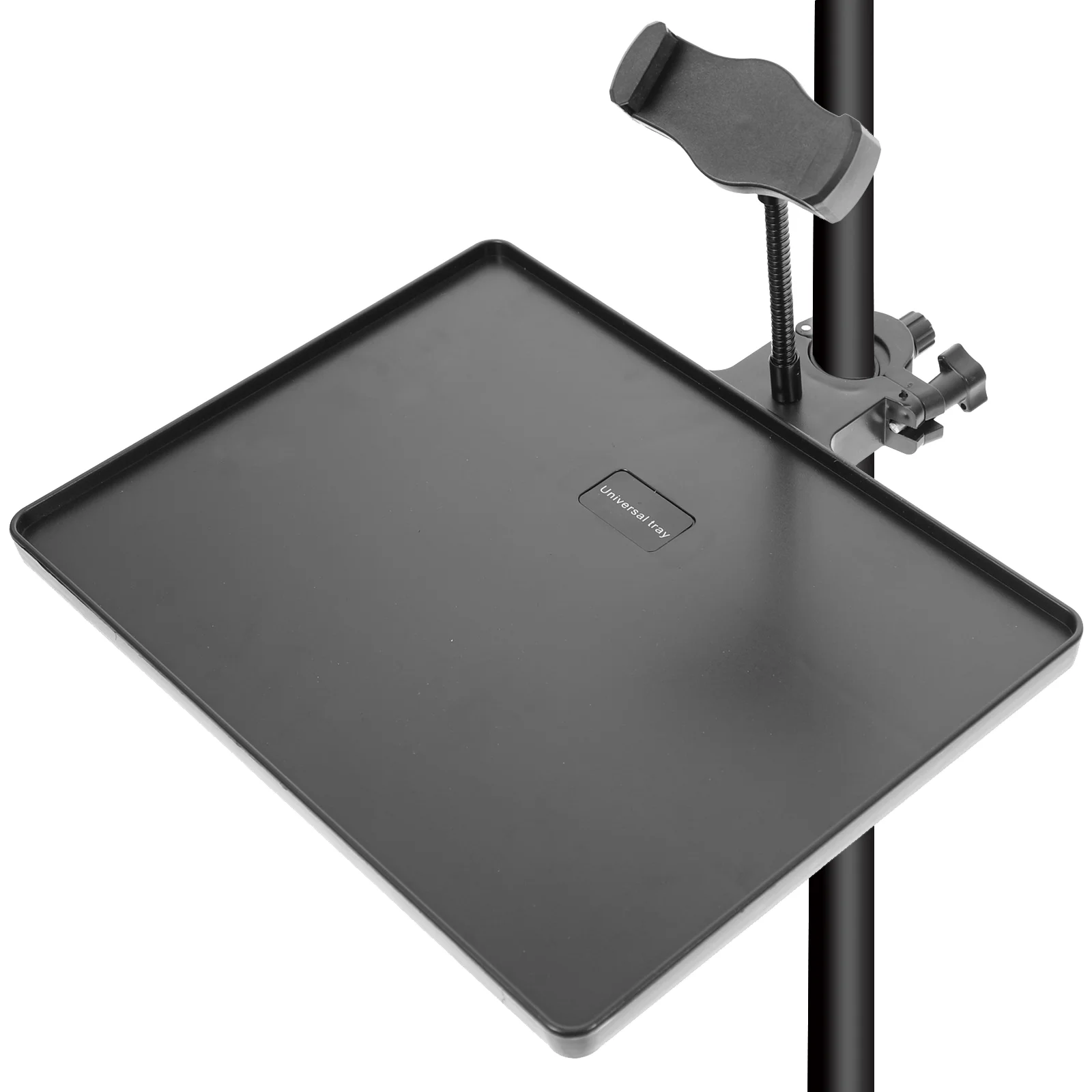 

Universal Microphone Stand Tray Mic Stand Tray Phone Holder Adjustable Clamp 10.8 x 10.57 For Music Sheet Live Streaming