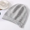 100%Pure Cashmere Beanies for Women Winter 2023 Solid Warm Soft Hat Bonnets y2k Knitted Skullies Cute Hats Ear Protect Caps 2