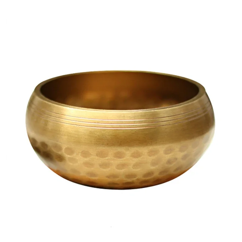 Nepal handmade Tibet Buddha sound bowl Yoga Meditation Chanting Bowl Brass Chime Handicraft music therapy Tibetan Singing Bowl 4