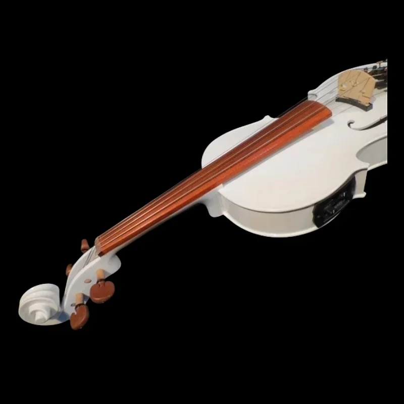 Electric Viola White colors Acoustic Maple Spruce Nice Sound Free Case /bow