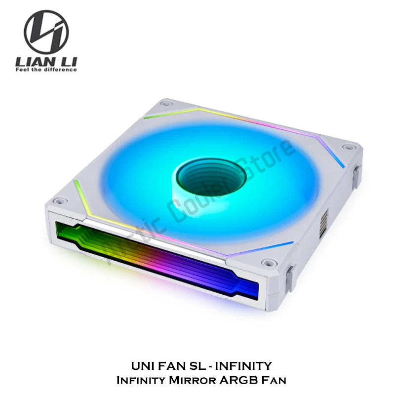 Sl-infinity Lian Li-fan sl Infinity 140 Ventilador com Daisy Chain Argb Sistema L-connect 3.0 Preto e Branco 14cm - Imagem 4