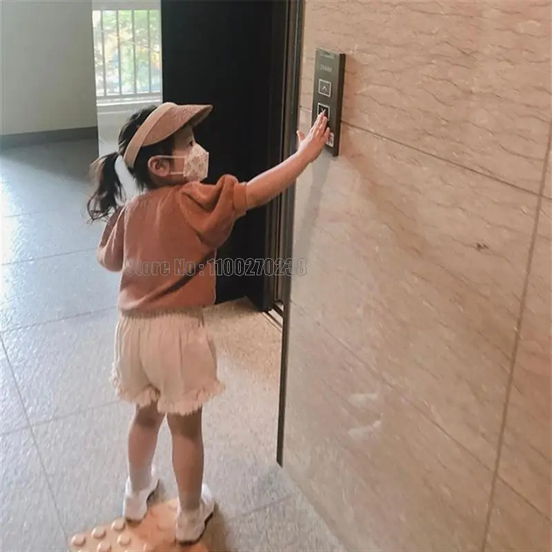 여아 니트 봄 여름 신상 버블 소매 펀칭 티셔츠 스윗 베이비 탑 의류