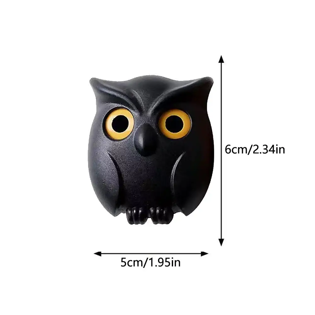 Multifunction Owl Shape Key Holder Creative Owl Night Wall Magnetic Key Holder Magnets Hanging Wall Mounted Adhesive