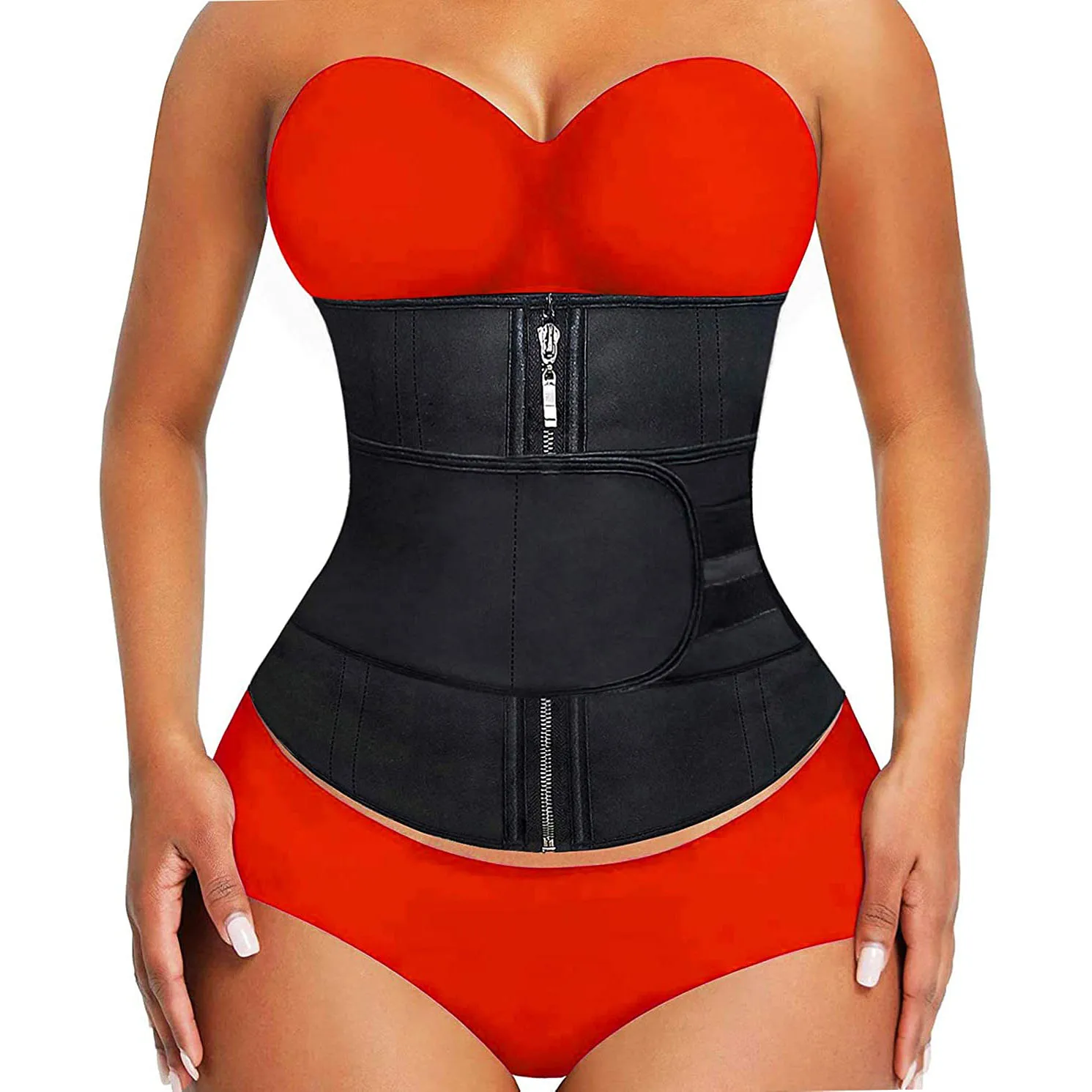 Latex Waist Trainer Women Underbust Corset for Slimming Double Training Belt Workout Sport Girdle Losing Weight High Compression | Женская