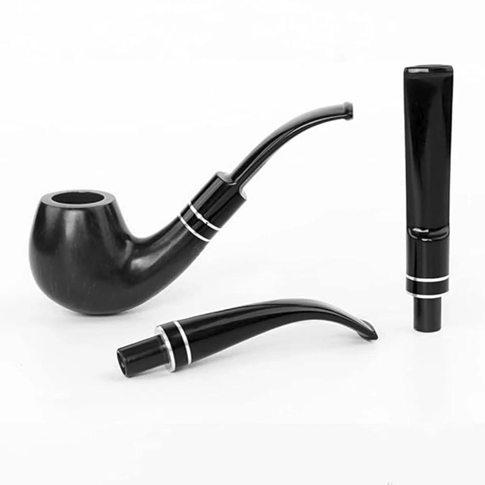 Tobacco pipe mouthpiece 9mm pipe channel Silver double stripe Tenon outer diameter 10.3mm Acrylic Pipe stem outer diameter 16mm smoking accessories tobacco pipe tobacco smoking accessories herb smoking pipe smoking pipe