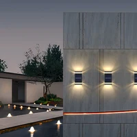 Solar Wall Lamp Outdoor Waterproof Solar Powered Up/Down Lighting for Garden Yard Home Exterior Decoration IP65 Solar Path Light 5