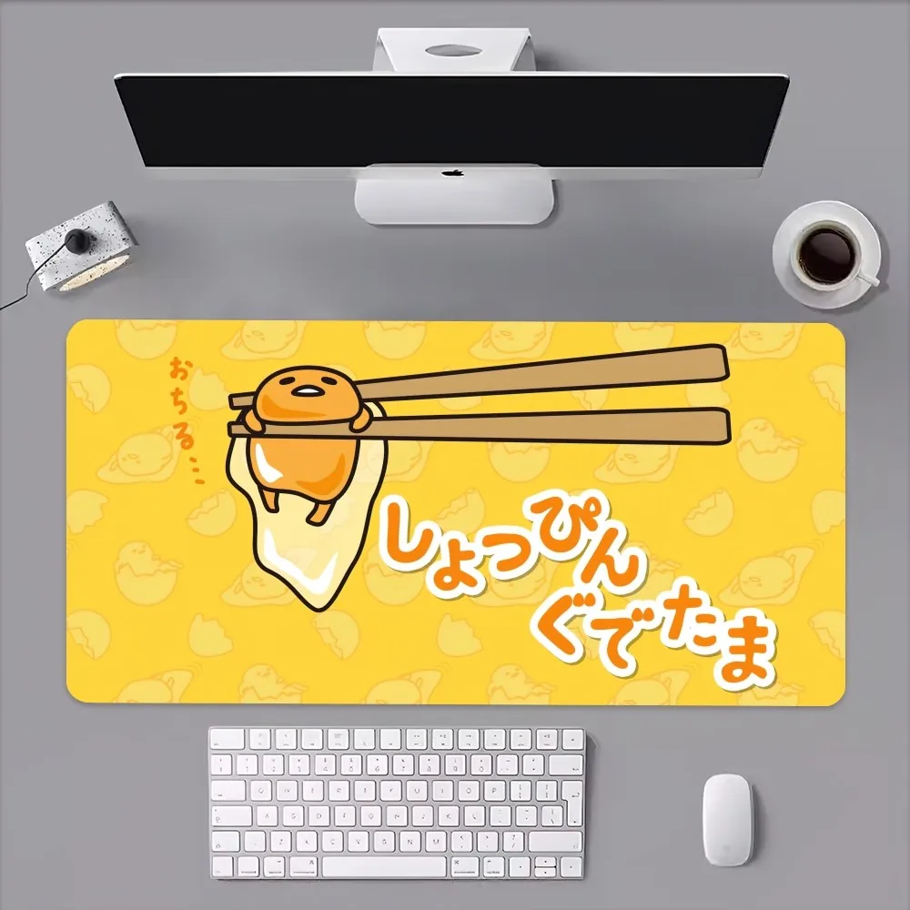 MINISO Saniro Funny Gudetama Cute Mouse Pad Computer Laptop Gaming Office Wrist Guard Non Slip Keyboard Pad 6