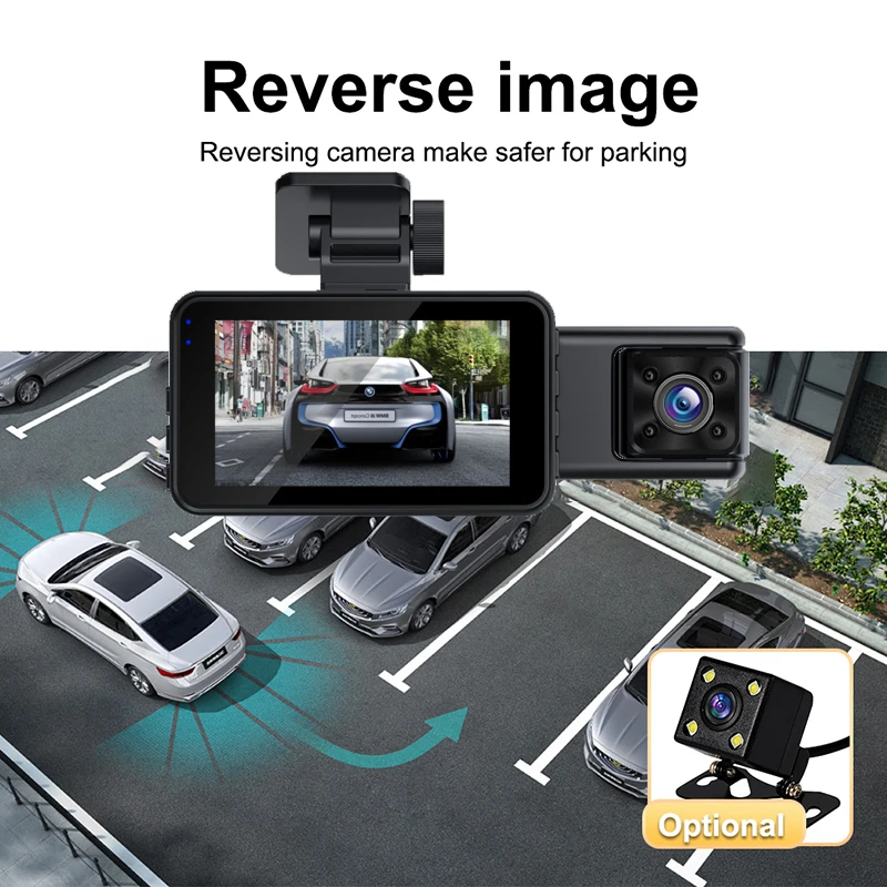  DVR  ķ, ڵ ׼, 1080P , 3 ġ  , ĸ麸 ī޶, G-  ڽ