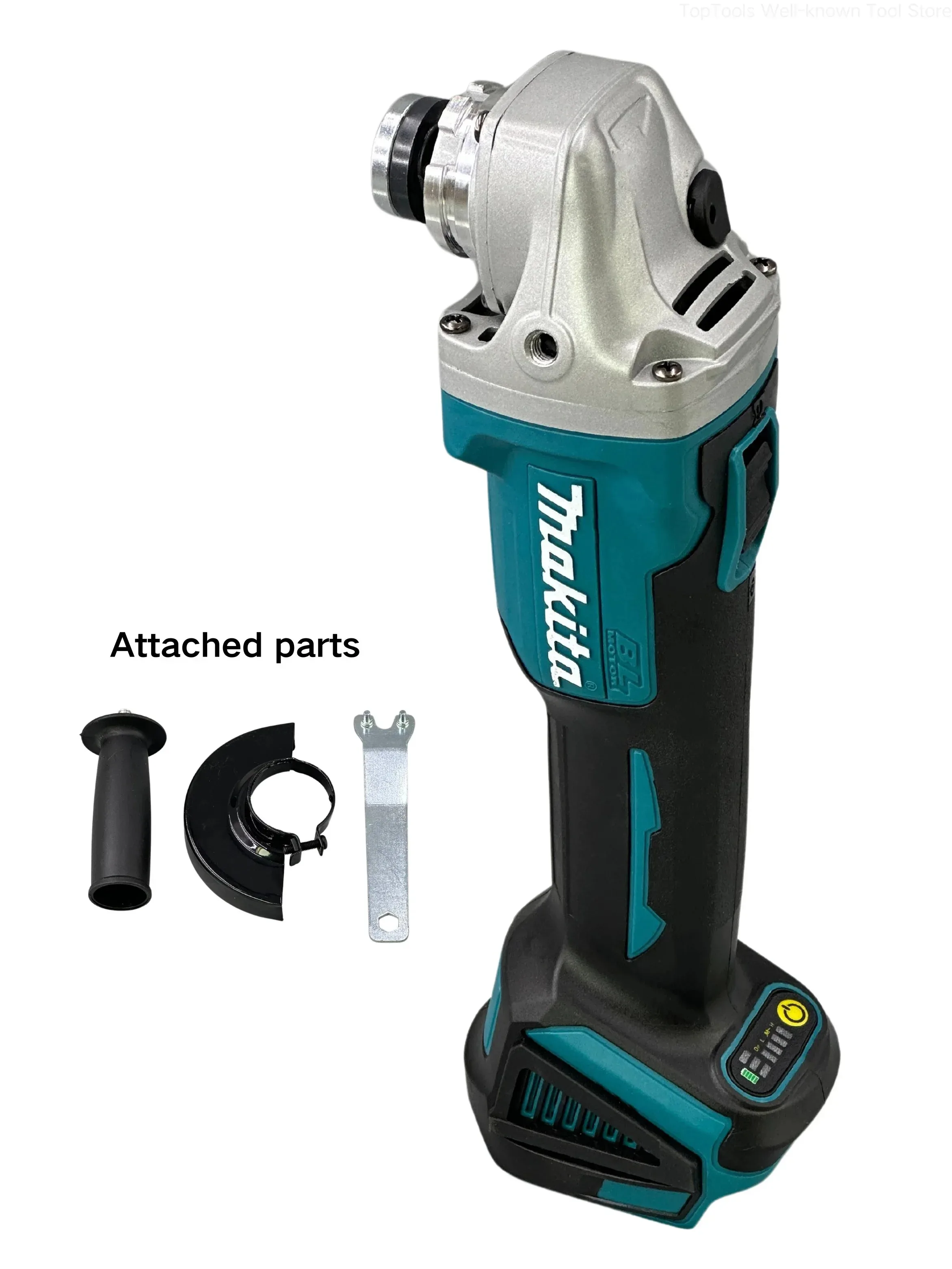 Makita DGA404 18V 125mm/100mm Brushless Lithium Electric Angle Grinder Rechargeable Cutting Machine High Power Polishing Machine 4