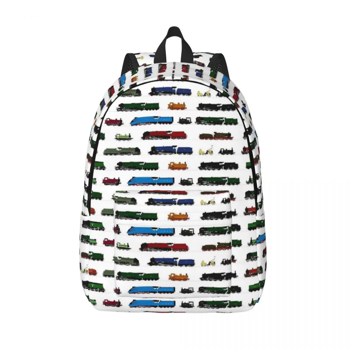 Iconic British Steam Trains Backpack High School Business Vintage Rail Transport Daypack for Men Women College Canvas Bags 1