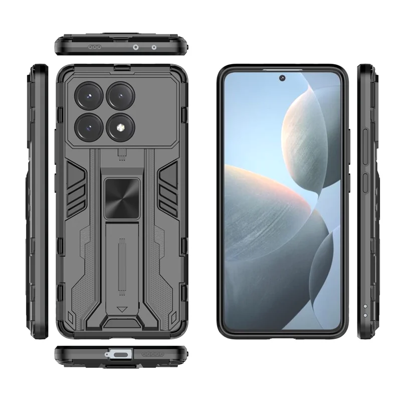 Shockproof Camera Lens Armor Phone Case with Magnetic Holder - Enhanced Protection
