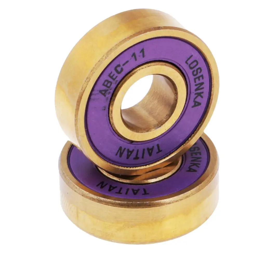 Titanium Bearings 8pcs 4 skateboard spacers skateboard bearings skateboard accessories