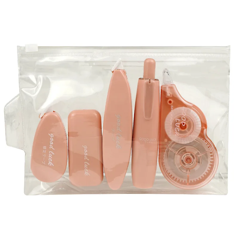 Pack De 5 Cintas Correctoras De Colores Pastel, Bolígrafos Silenciosos De Corrección Instantánea, Ideales Para Escuela, Oficina Y Estudio
