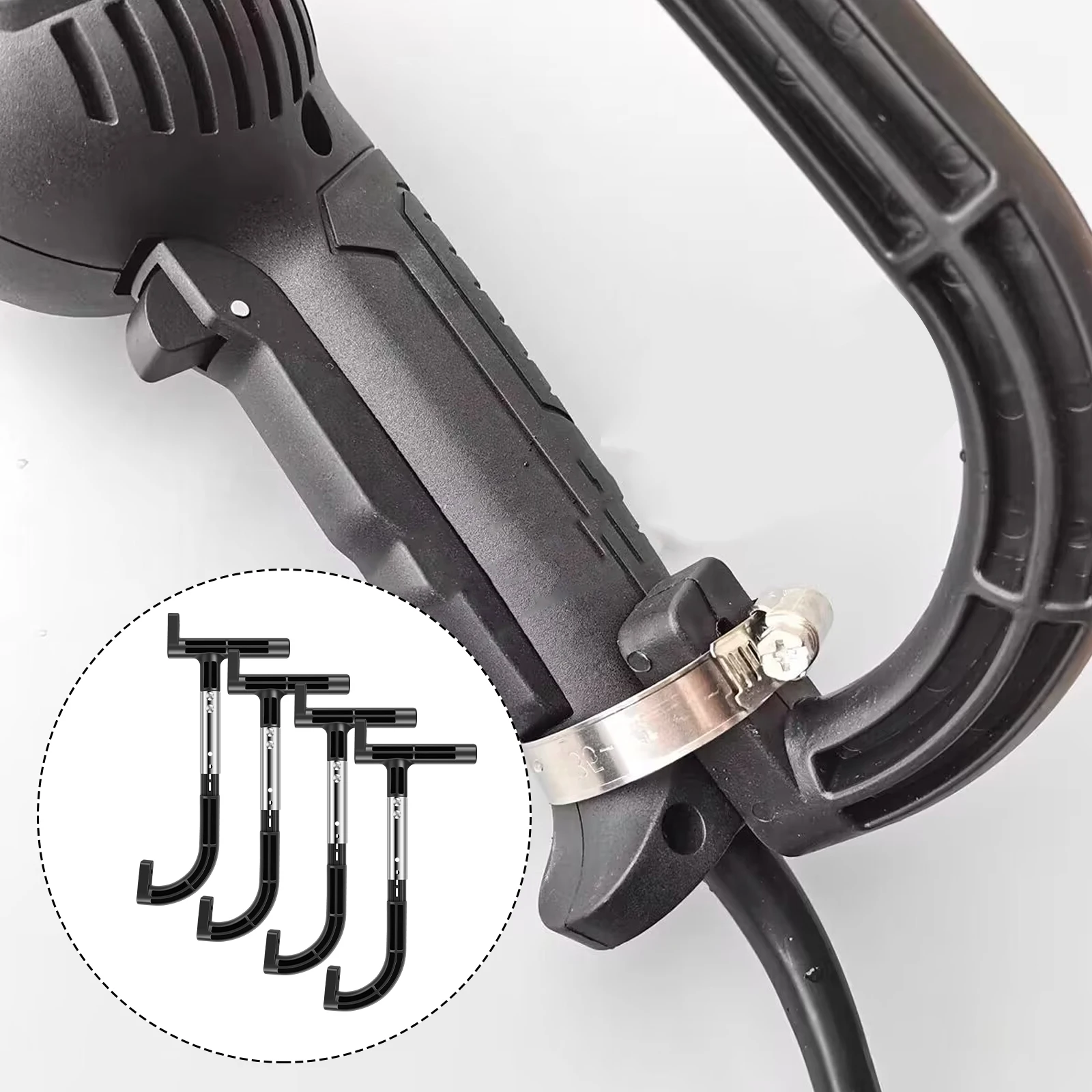 

Angle Grinder Handle Metal Professional Angle Grinder Slotting Auxiliary C-Shape Handle 26/28/30/33cm Sturdy Polishing Machine