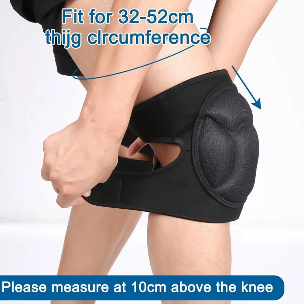 1쌍 미끄럼 방지 충돌 방지 무릎 슬리브 충돌 방지 스키 라이딩 충격 방지 터틀 쉘 스폰지 탄성 무릎 보호대