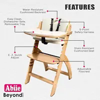 3-in-1 Convertible Wooden High Chair