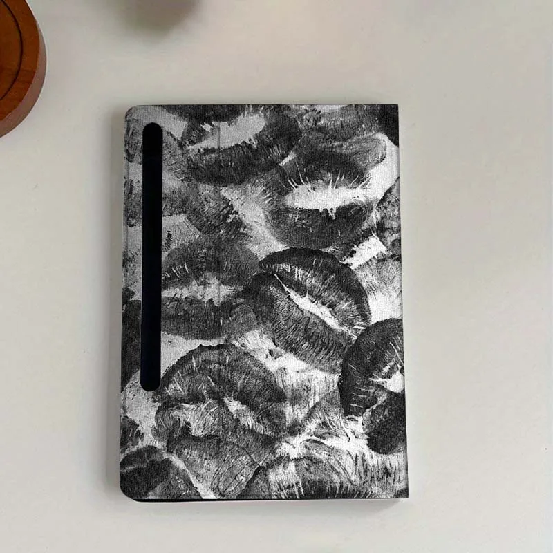 Retro Leopard Print Foldable Tablet Cover Case