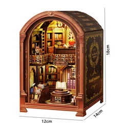 DIY Book Nook Kit: Cozy Wooden Dollhouse with Furniture - Perfect Christmas Gift (JTXSL - 01 - A no cover)
