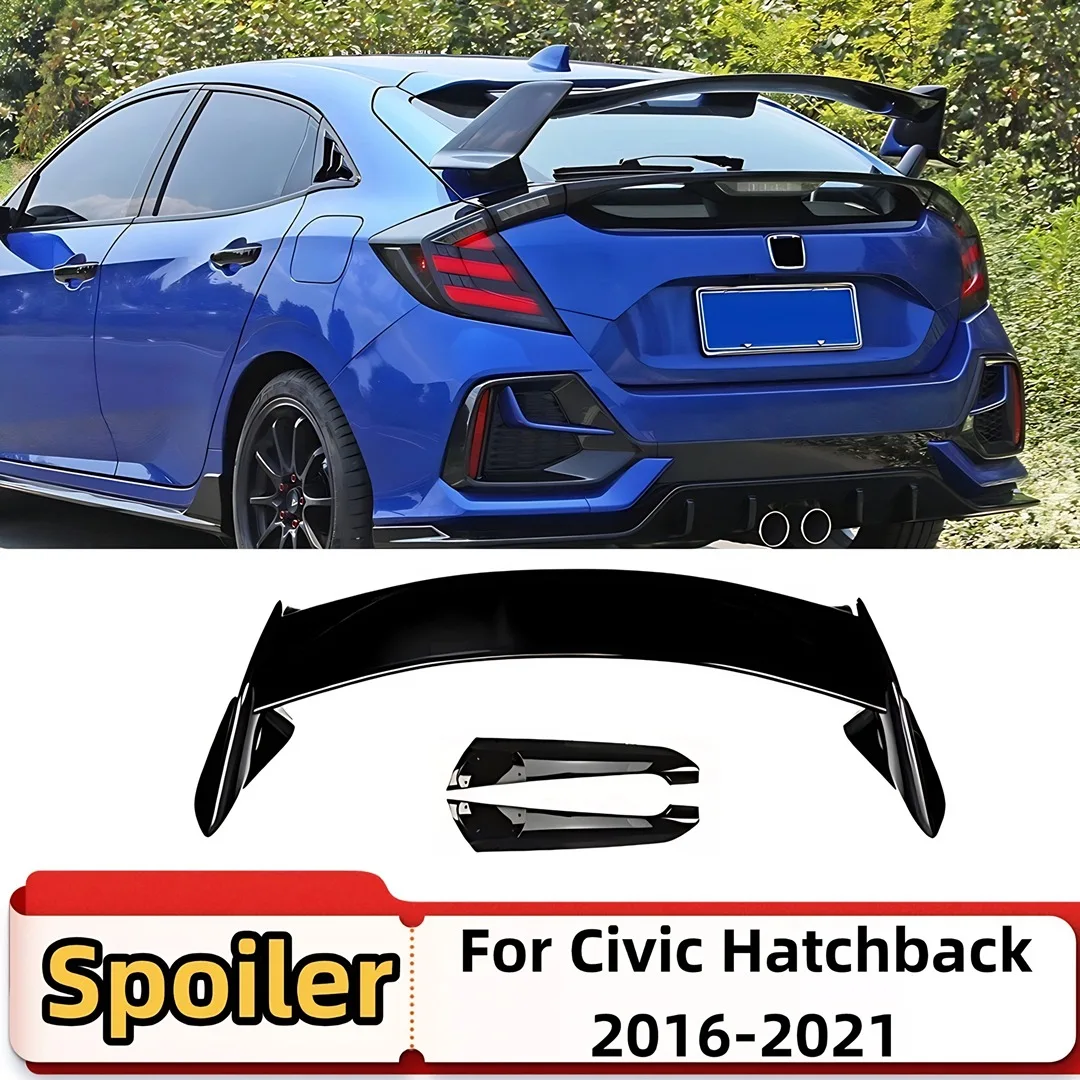 Rear Wing Trunk Lip Spoiler Tail Splitter Air Deflector Tuning ...