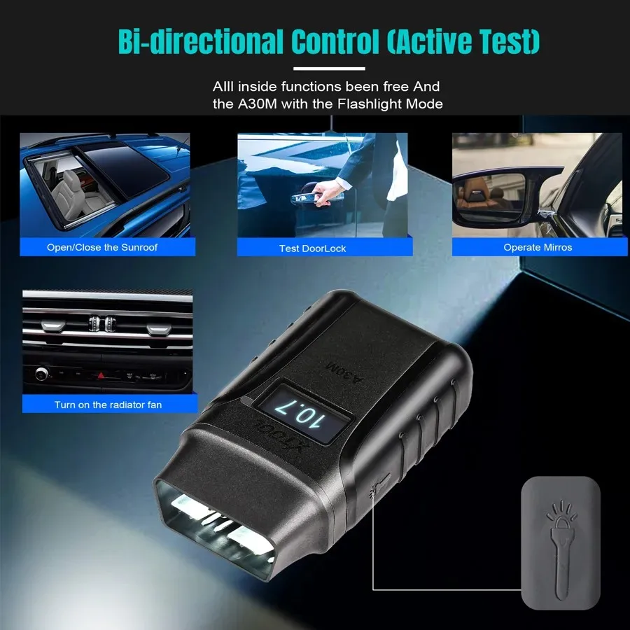 XTOOL A30M OBD2 Auto Diagnose Werkzeug Für Andriod/IOS Auto Code Reader Volle System Diagnose Bidirektionale Steuerung Scanner – Detail 6